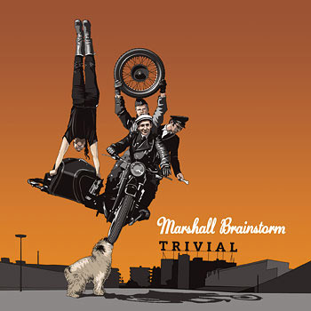 Grafik von Olli Lotz aus Forchheim Marshall Brainstorm CD Cover